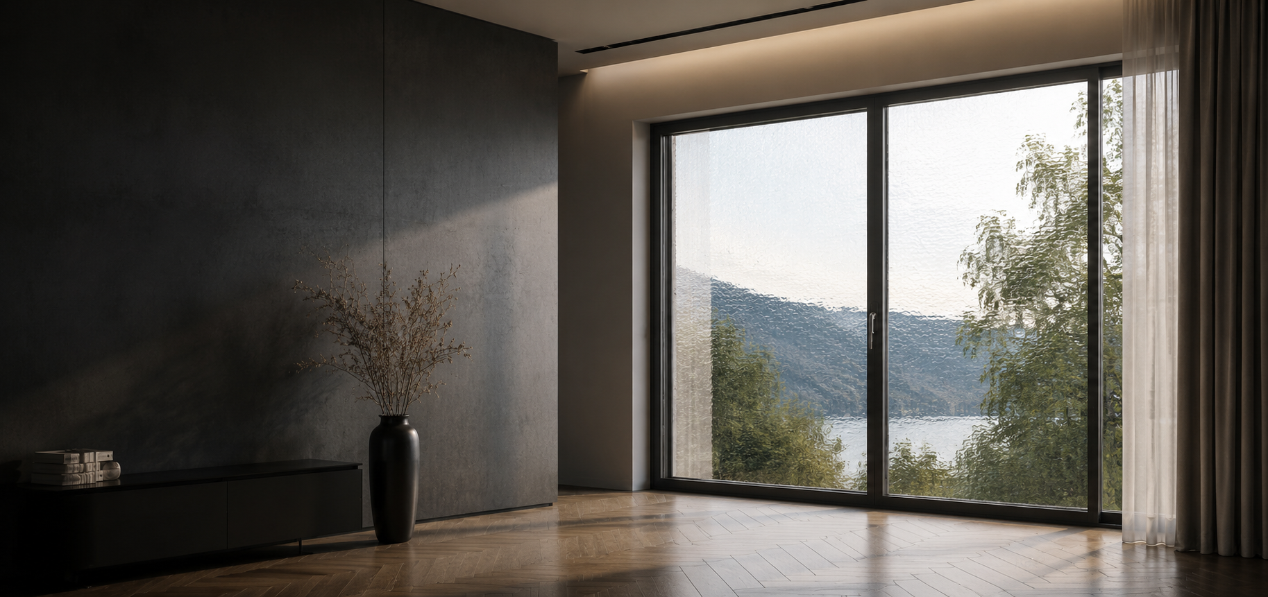 Vue d'une fenêtre moderne